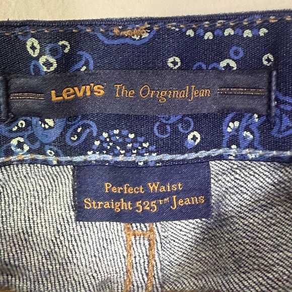 Levi's Women's 525 Perfect Waist Straight Leg‎ Jeans Blue Size 14 (34x30) - Picture 6 of 11